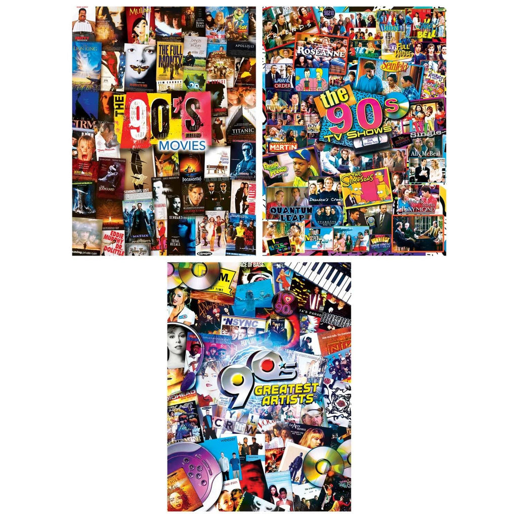 Decades - The 90's 500 Piece Jigsaw Puzzles 3 Pack - Out of Play