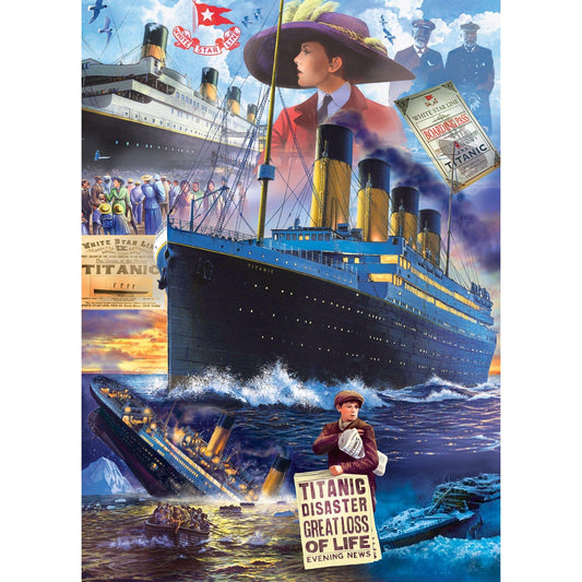 Titanic Collage - 1000 Piece Jigsaw Puzzle - Out of Play