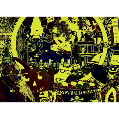 Glow in the Dark - A Scary Night Outside 1000 Piece Jigsaw Puzzle - Out of Play