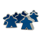 8 Pack of Blue Enamel Meeples by Norse Foundry - Out of Play