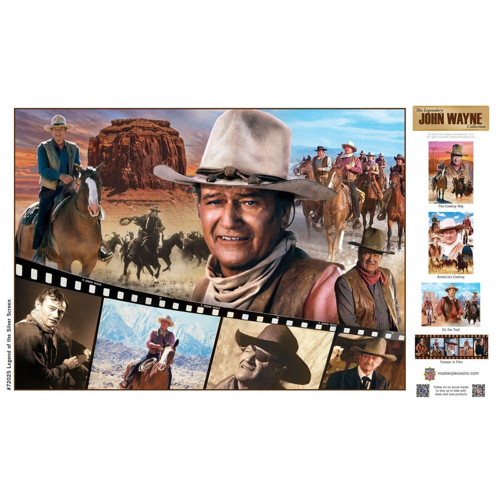 John Wayne Collection - Legend of the Silver Screen 1000 Piece Jigsaw Puzzle - Out of Play