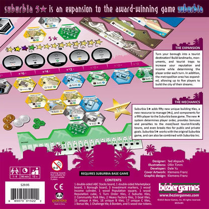 Suburbia 5 Star Expansion - Board Game PunkOuter Games