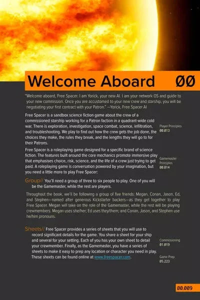 Free Spacer: A Sandbox Starship Tabletop Roleplaying Game - Out of Play