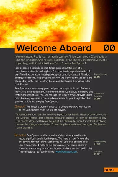 Free Spacer: A Sandbox Starship Tabletop Roleplaying Game PunkOuter Games