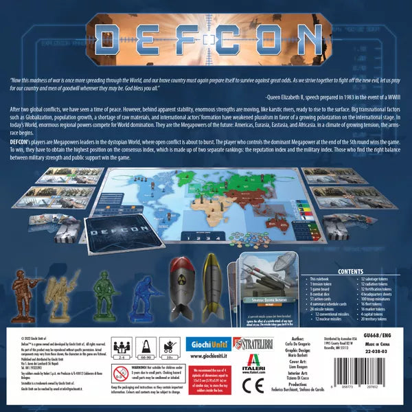 Defcon - Board Game - Out of Play