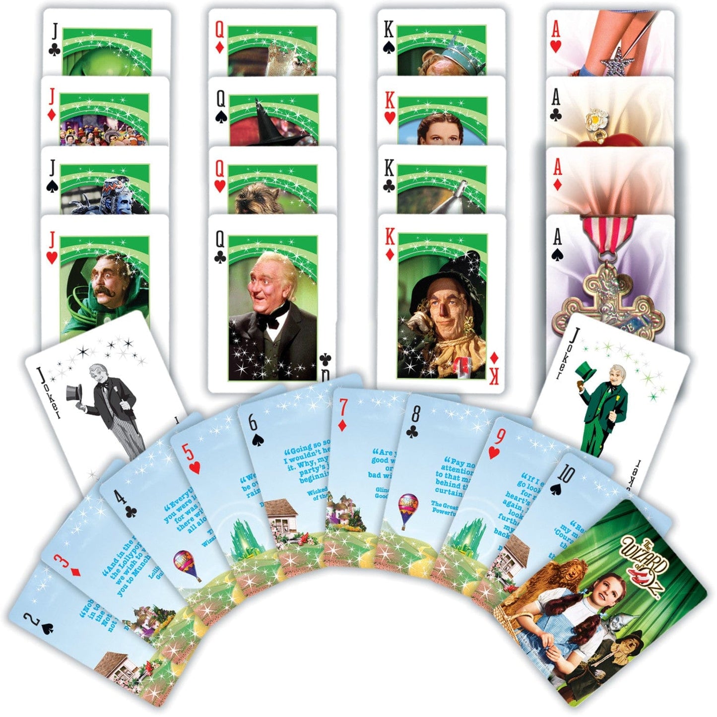 Wizard of Oz Playing Cards - 54 Card Deck - Out of Play
