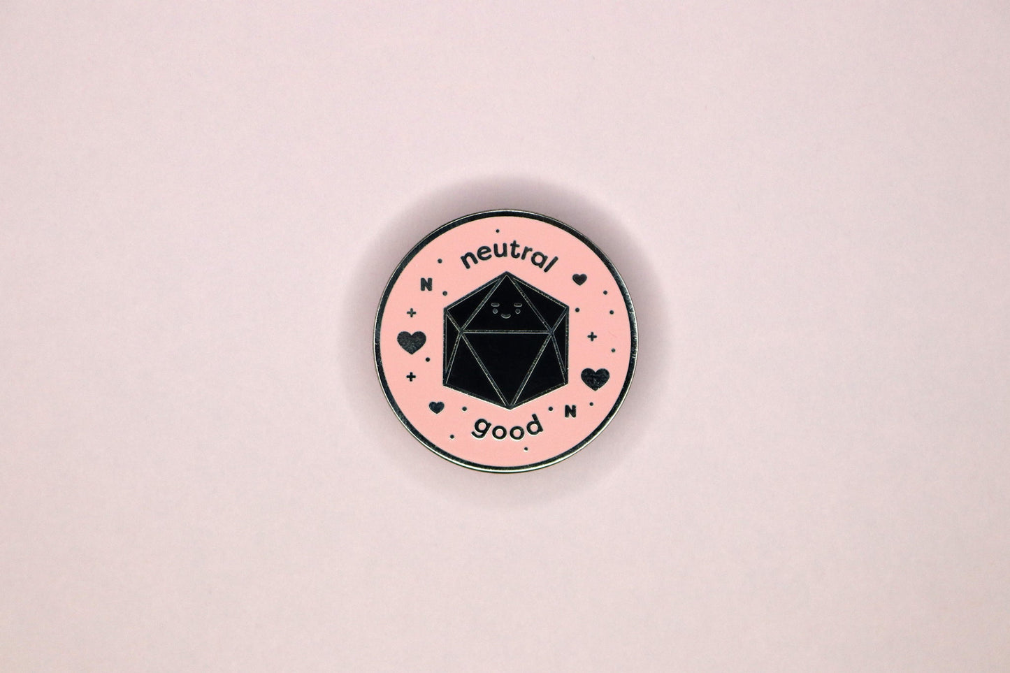 Neutral Good Alignment Hard Enamel Pin