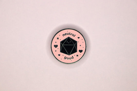 Neutral Good Alignment Hard Enamel Pin