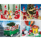 Elf on the Shelf 4-Pack 100 Piece Jigsaw Puzzles - V2 - Out of Play
