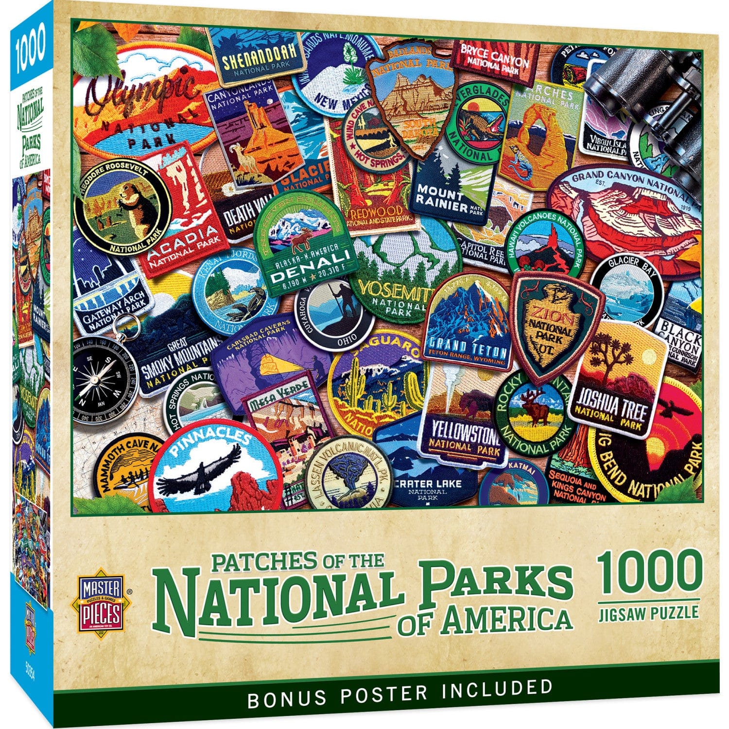 Patches of the National Parks 1000 Piece Jigsaw Puzzle - Out of Play