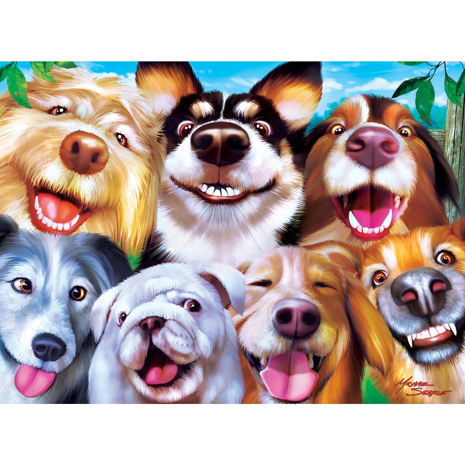 Selfies 100 Piece Jigsaw Puzzles 4-Pack MasterPieces Puzzle Company INC