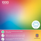 Rainbow Gradient 1000 Piece Jigsaw Puzzle - Out of Play