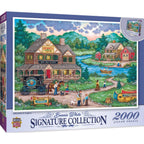 Signature Collection - Adirondack Anglers 2000 Piece Jigsaw Puzzle - Out of Play