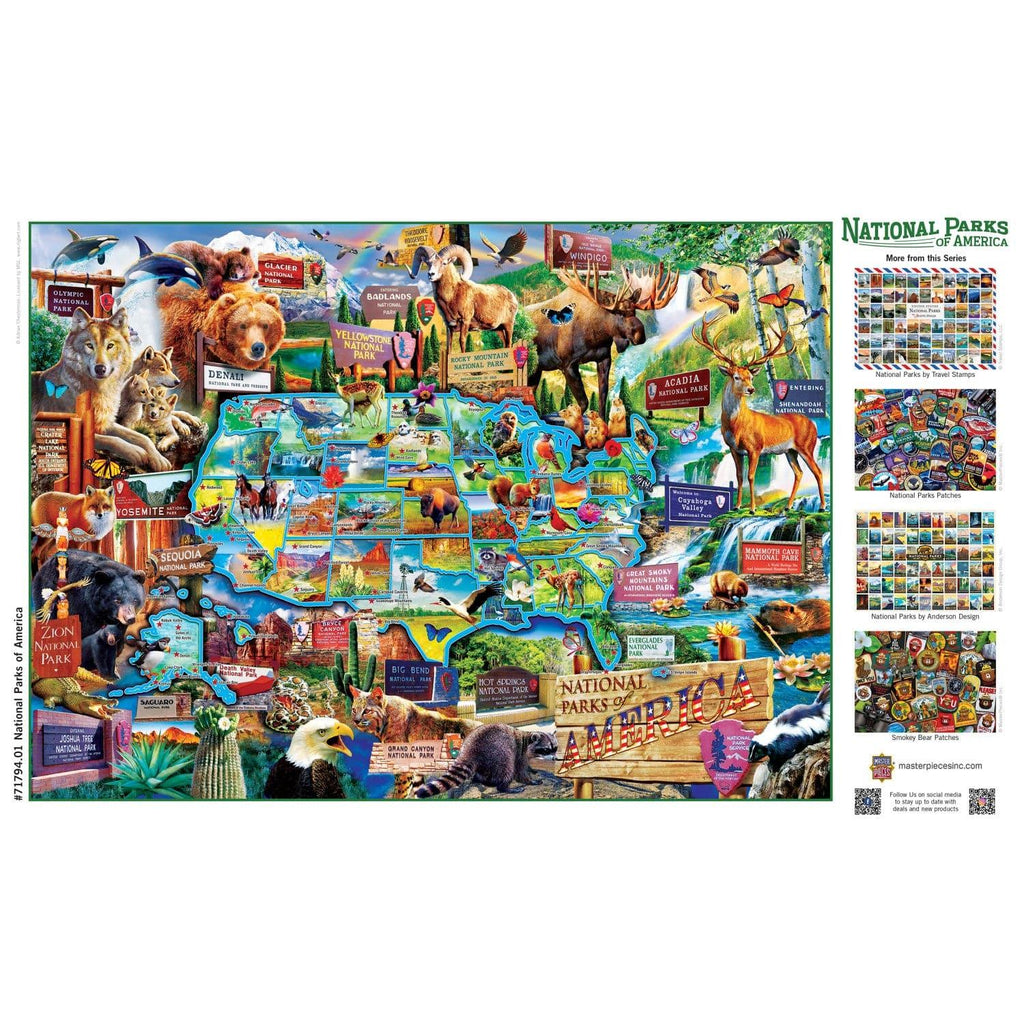 National Parks of America 1000 Piece Jigsaw Puzzle - Out of Play