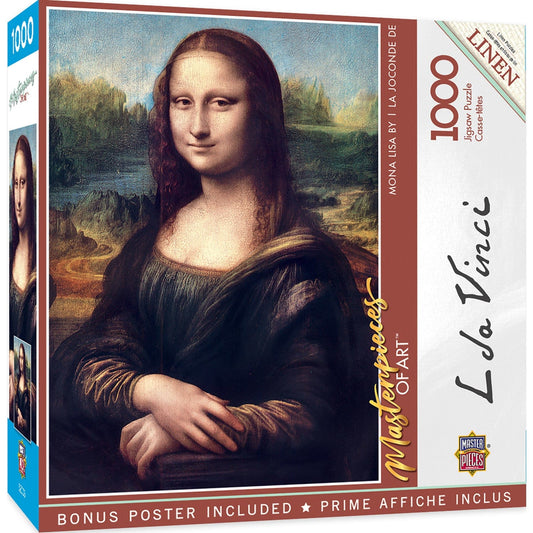 MasterPieces of Art - Mona Lisa 1000 Piece Jigsaw Puzzle - Out of Play