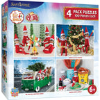 Elf on the Shelf 4-Pack 100 Piece Jigsaw Puzzles - V2 - Out of Play
