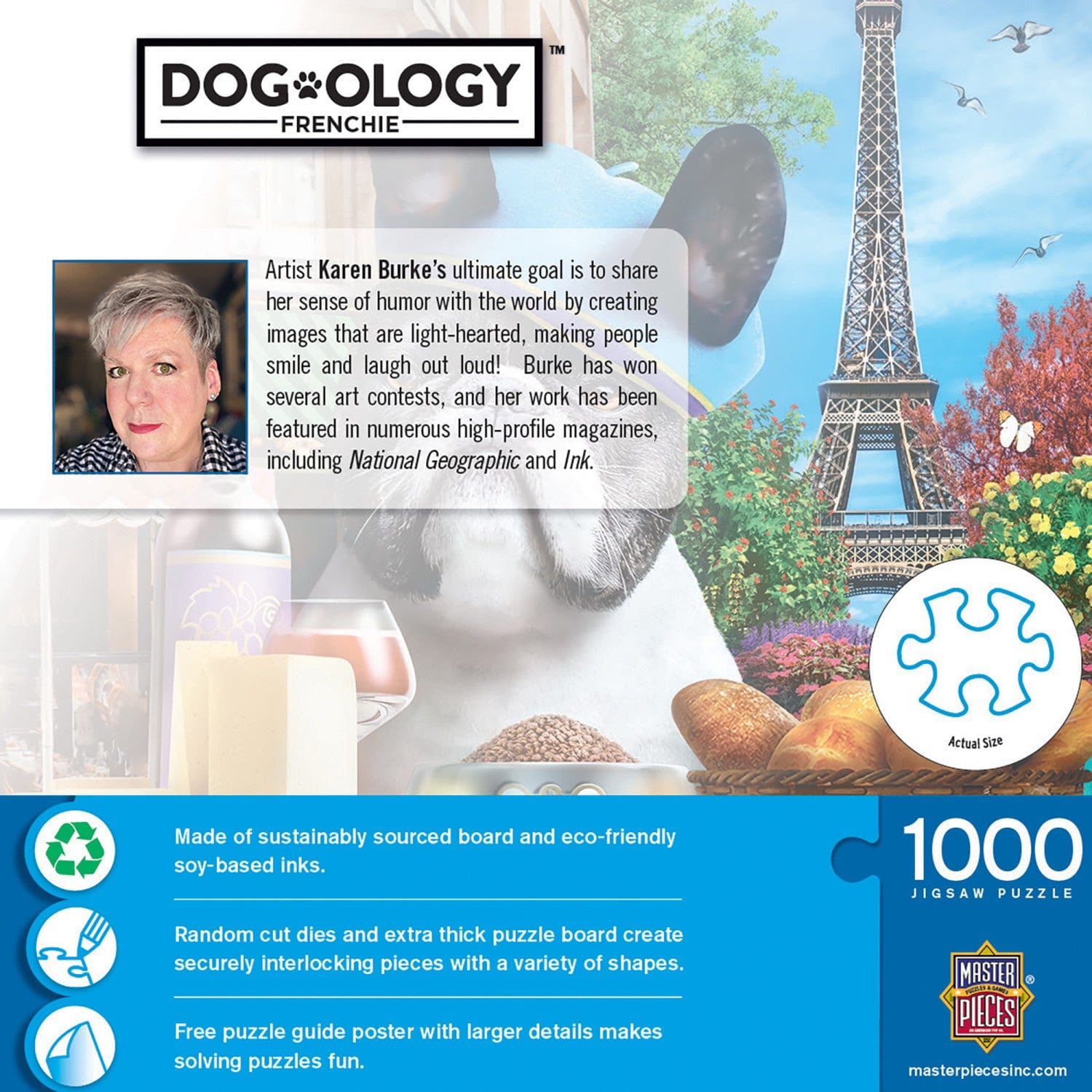 Dogology - Frenchie 1000 Piece Jigsaw Puzzle - Out of Play
