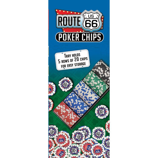 Route 66 100 Piece Poker Chips MasterPieces Puzzle Company INC