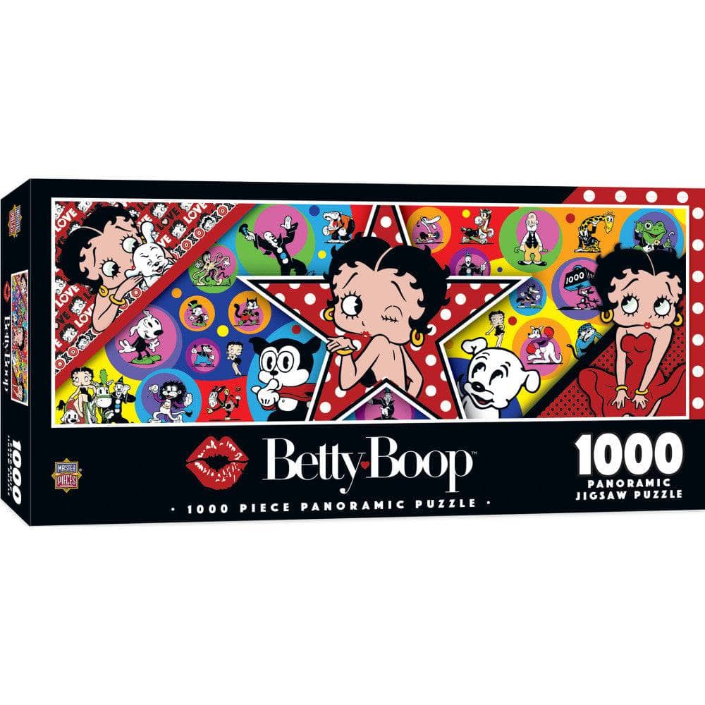 Betty Boop - 1000 Piece Panoramic Jigsaw Puzzle - Out of Play