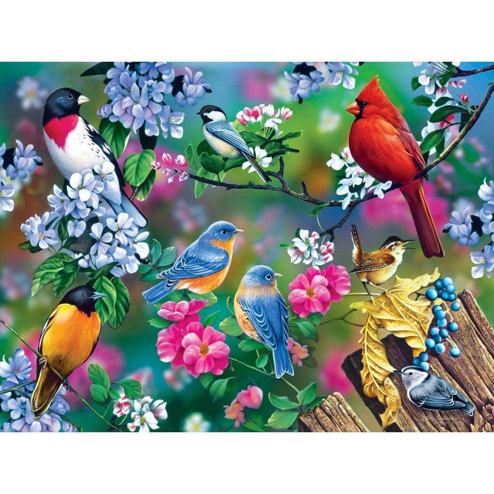 Audubon - Songbird Collage 300 Piece EZ Grip Jigsaw Puzzle - Out of Play