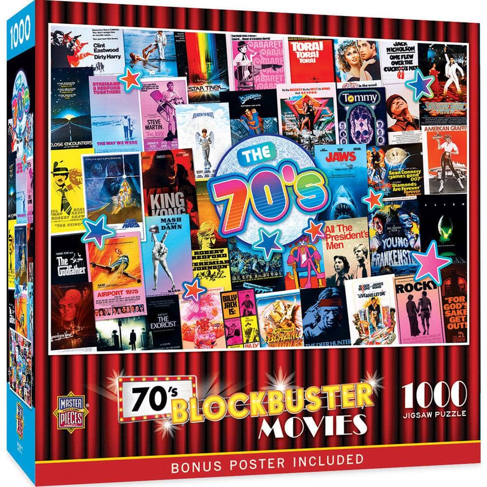 70's Blockbusters 1000 Piece Jigsaw Puzzle - Out of Play