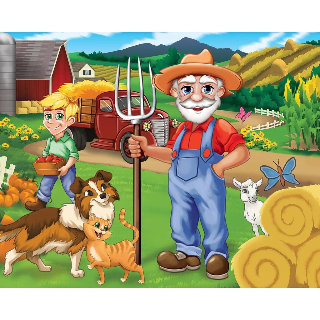 Old MacDonald's Farm 100 Piece Jigsaw Puzzles 4-Pack - Out of Play