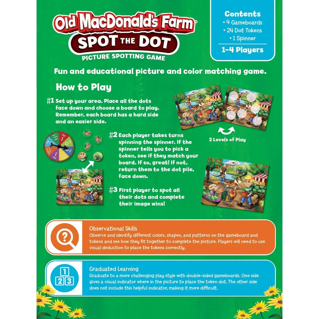 Old MacDonald's Farm Spot the Dot Game - Out of Play