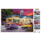 Cruisin' Route 66 - Pitstop 1000 Piece Jigsaw Puzzle - Out of Play