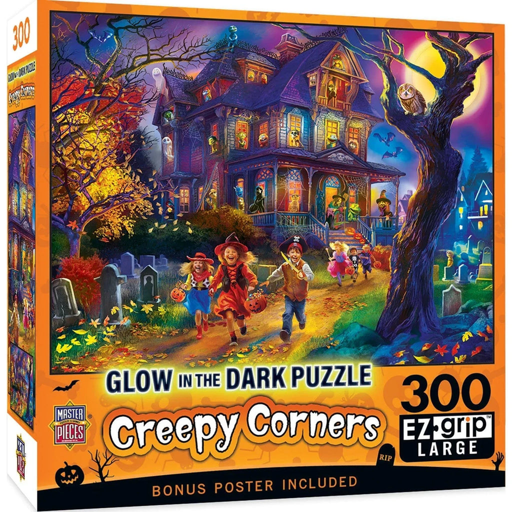 Glow in the Dark - Creepy Corners 300 Piece EZ Grip Jigsaw Puzzle - Out of Play