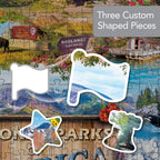 National Parks of America 1000 Piece Shaped Jigsaw Puzzle - Out of Play