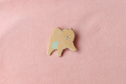 Chow Chow D20 Dice Buddy Hard Enamel Pin