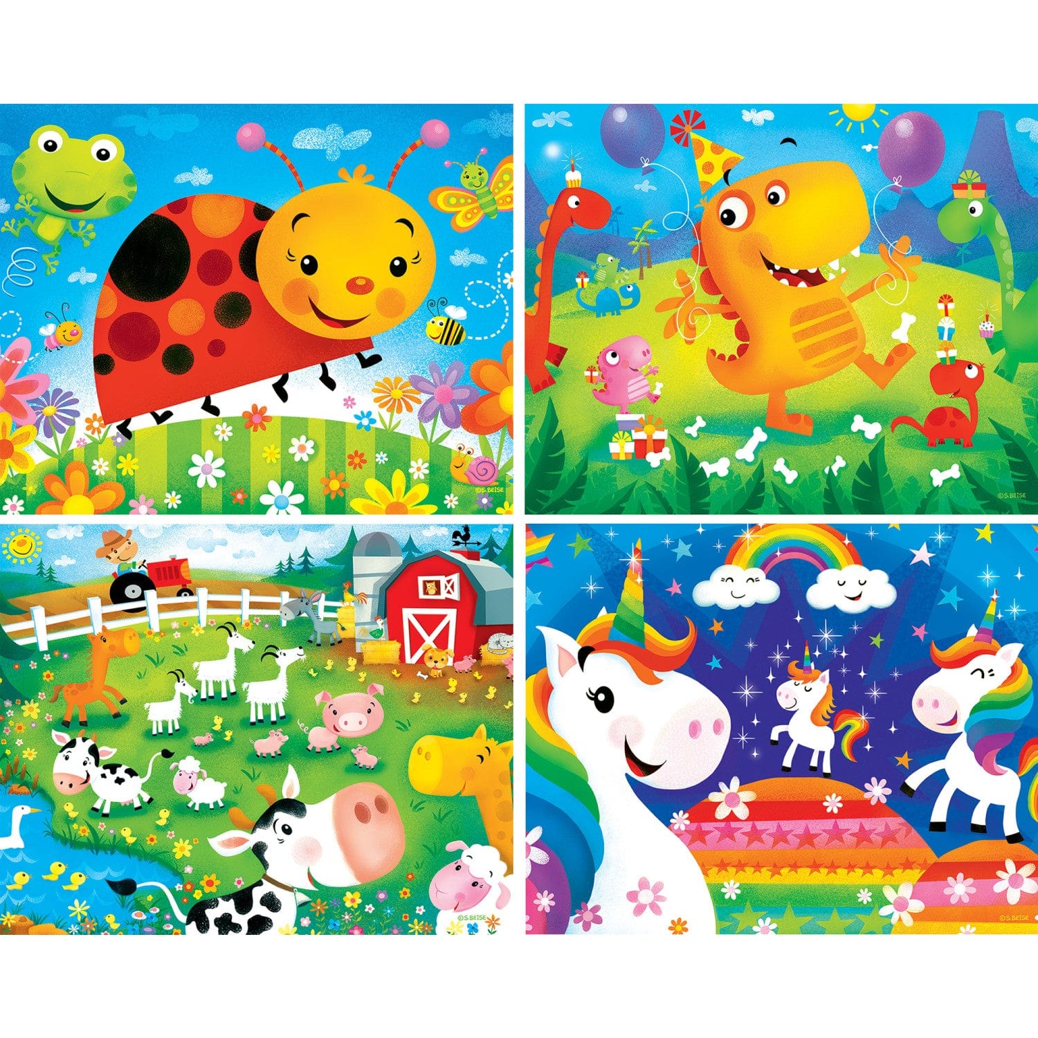 Lil Puzzler 48 Piece Jigsaw Puzzles 4-Pack - Out of Play