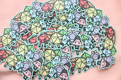 Rolling Dice Buddies Sticker