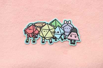 Rolling Dice Buddies Sticker
