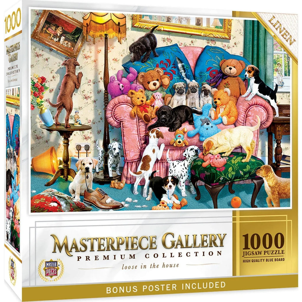 Masterpiece Gallery - Loose in the House 1000 Piece Jigsaw Puzzle - Out of Play