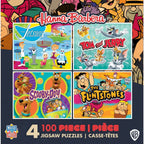 Hanna-Barbera 100 Piece Jigsaw Puzzles 4-Pack - Out of Play