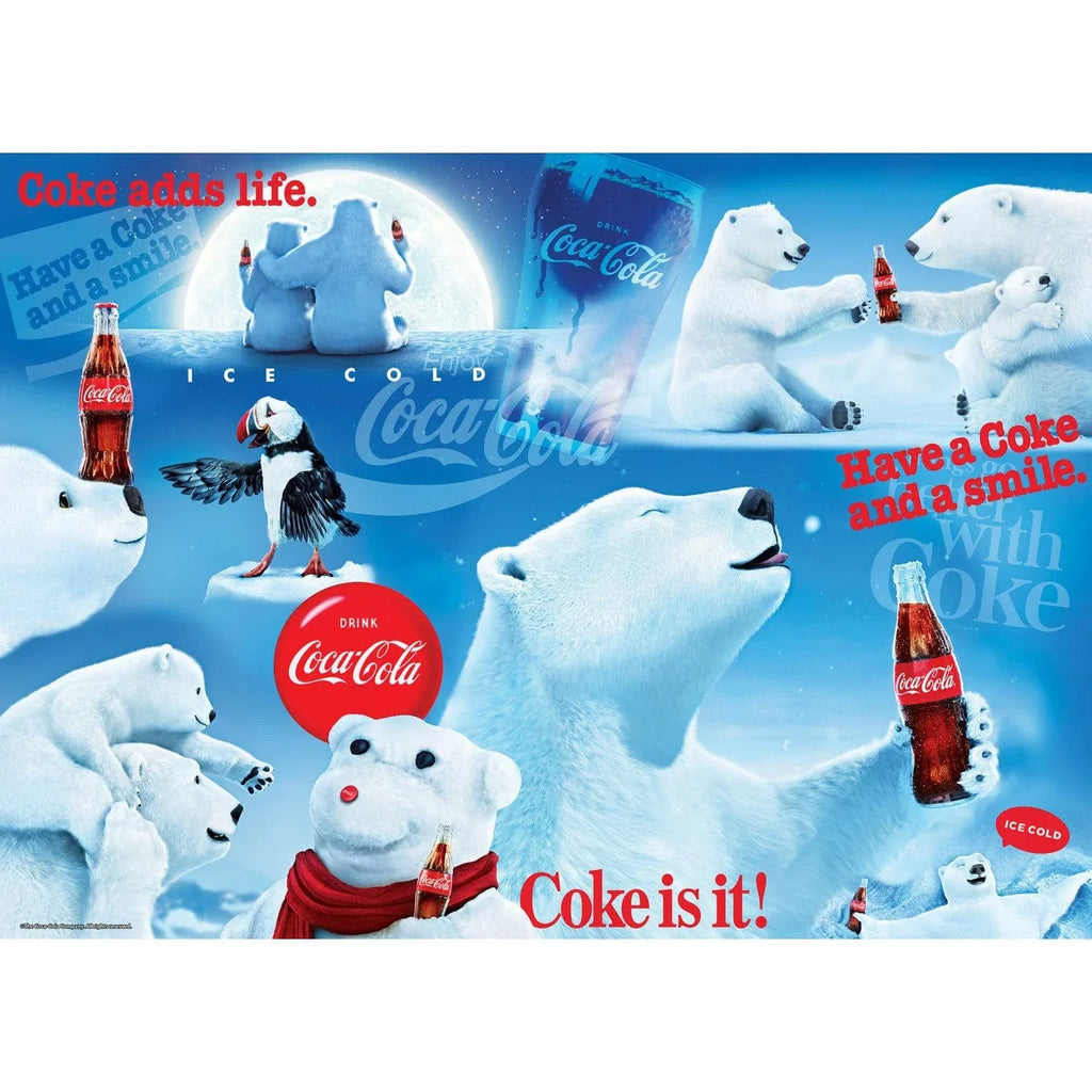 Coca-Cola Polar Bears 1000 Piece Jigsaw Puzzle - Out of Play