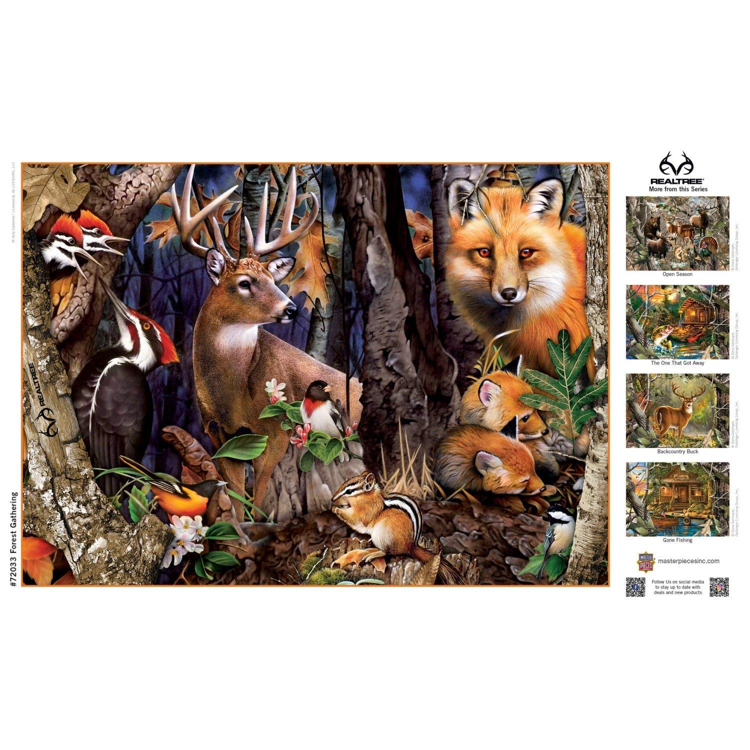 Realtree - Forest Gathering 1000 Piece Jigsaw Puzzle - Out of Play