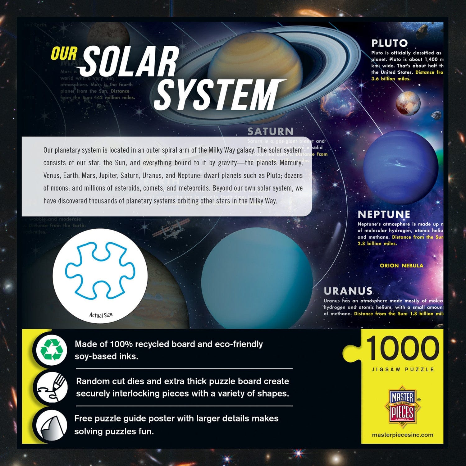 Our Solar System - 1000 Piece Jigsaw Puzzle - Out of Play