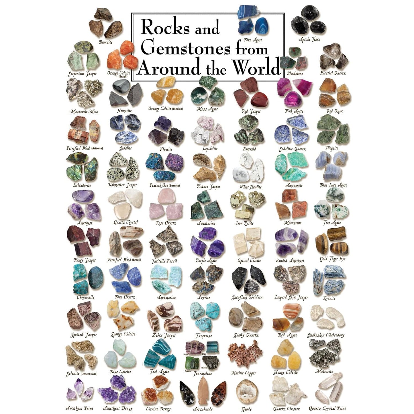 Rocks & Gemstones from Around the World 1000 Piece Jigsaw Puzzle - Out of Play