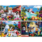 Wild & Whimsical - 500 Piece Jigsaw Puzzles 4 Pack - Out of Play