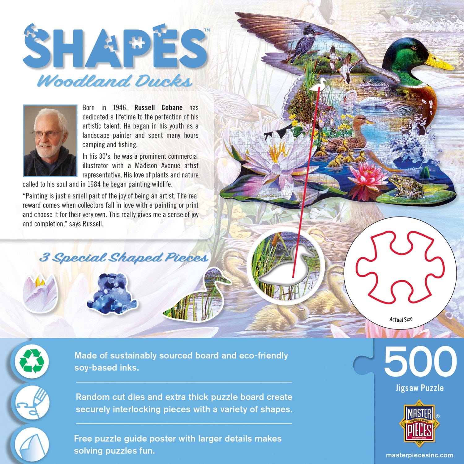 Shapes - Woodland Ducks 500 Piece Jigsaw Puzzle - Out of Play