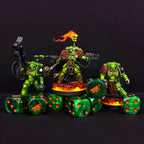 Drake Dice - Green & Orange - Out of Play