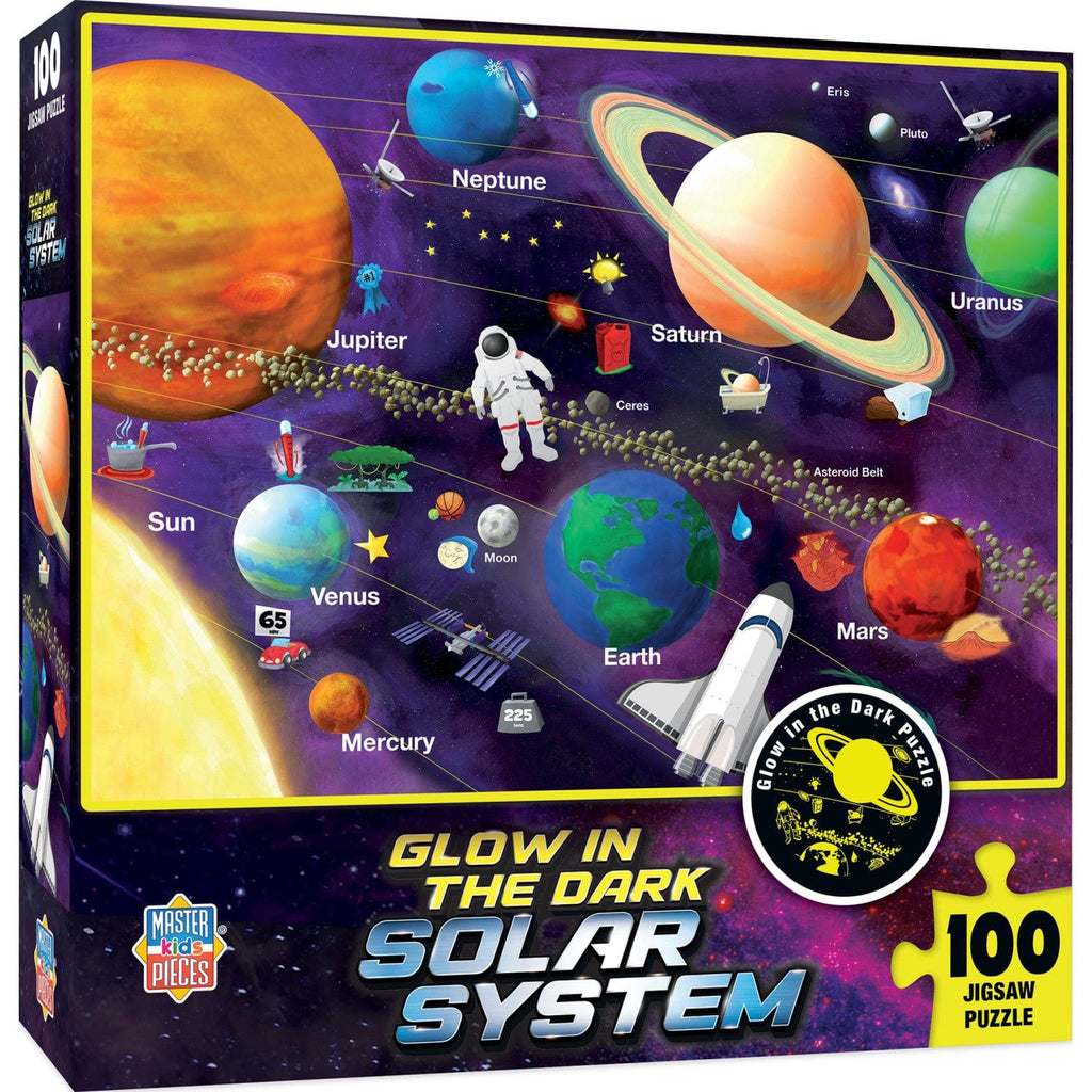 Glow in the Dark - Solar System 100 Piece Jigsaw Puzzle - Out of Play