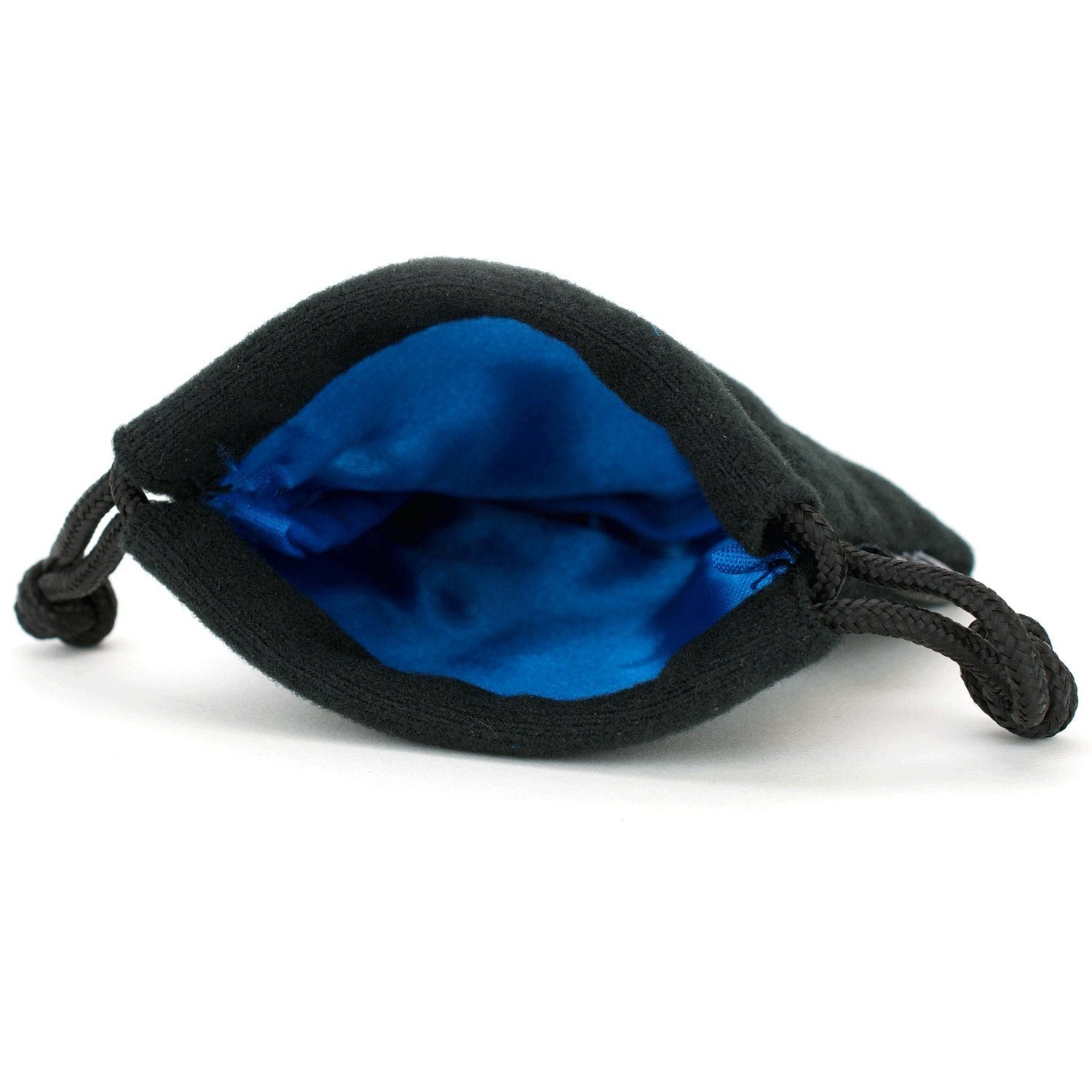 Small Dice Bag 3.75x4 - Black Velvet Exterior, Satin Non-Rip Liner - Multiple Colors Available - Out of Play