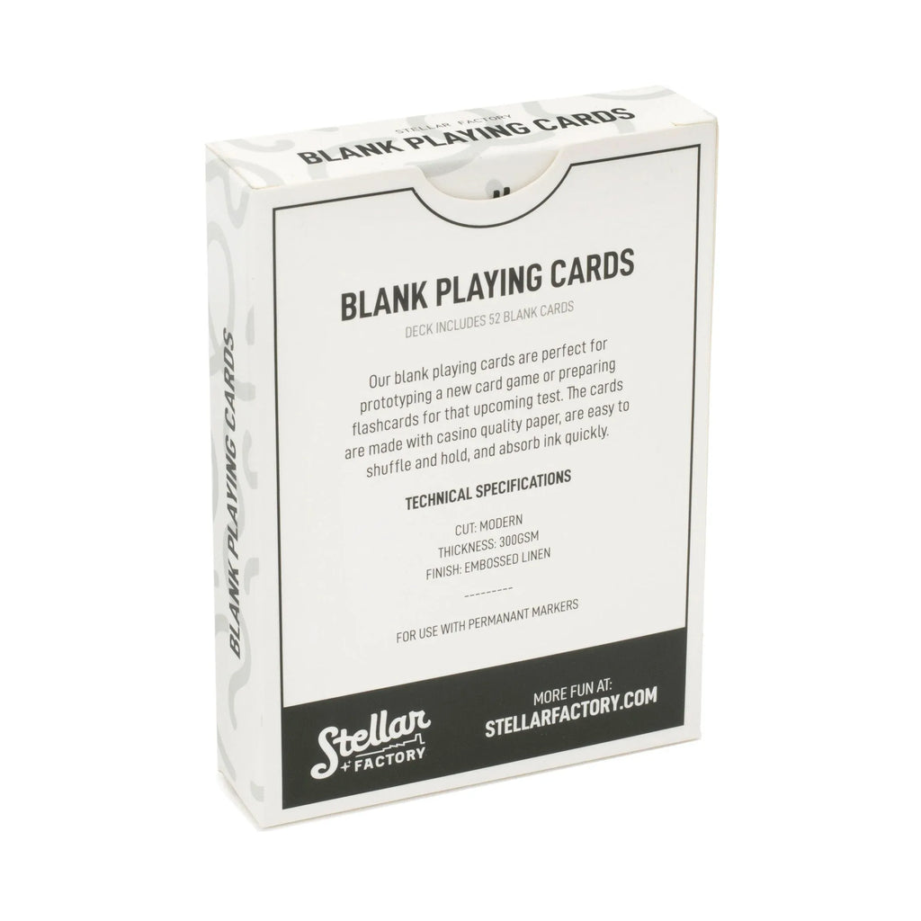 Blank Playing Cards - Out of Play