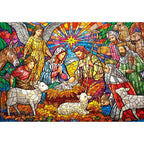 Signature Collection - Stained Glass Nativity 2000 Piece Jigsaw Puzzle