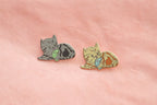 Tabby D20 Dice Buddy Enamel Pin - Out of Play