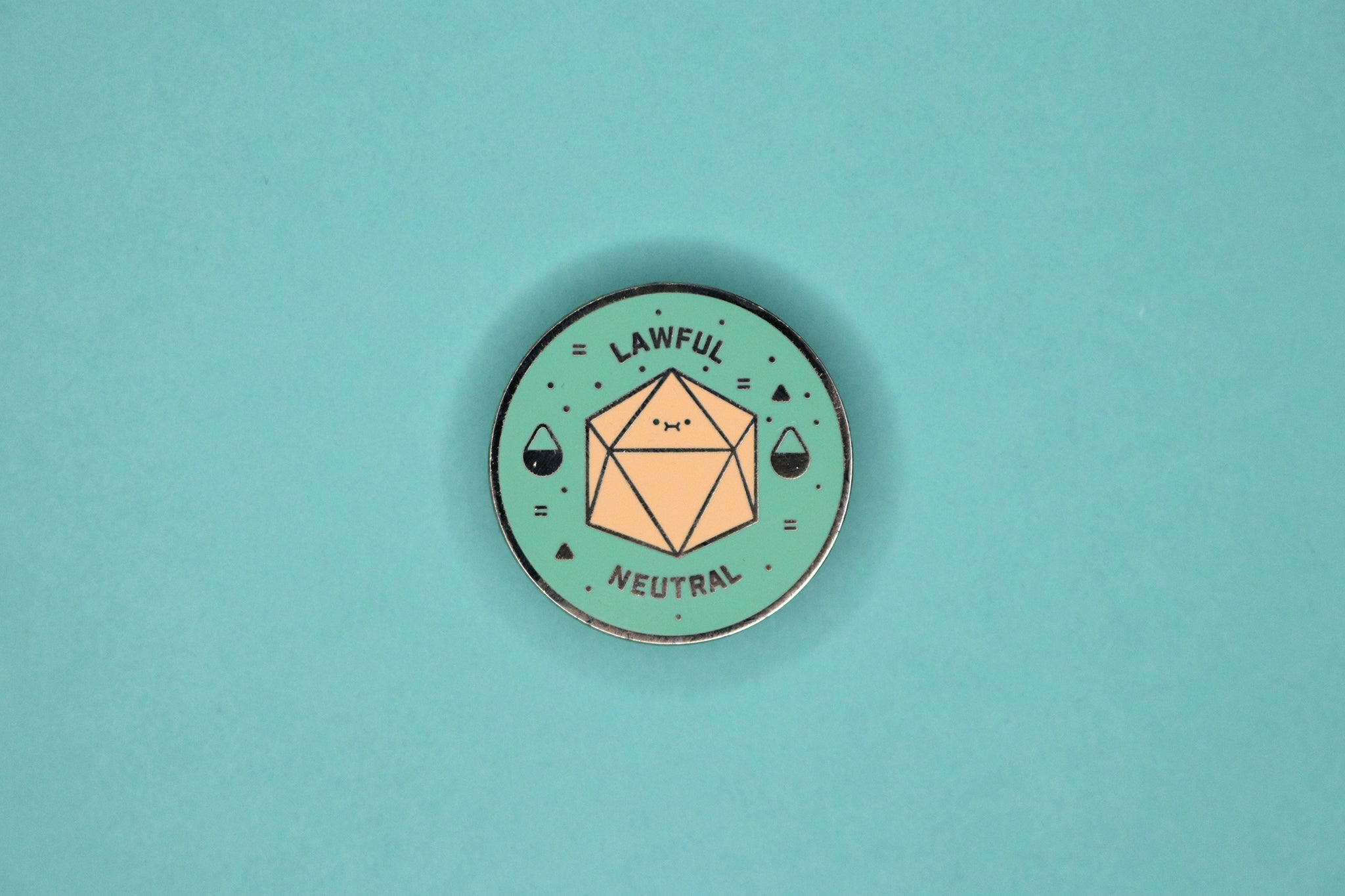 Lawful Neutral Alignment Hard Enamel Pin
