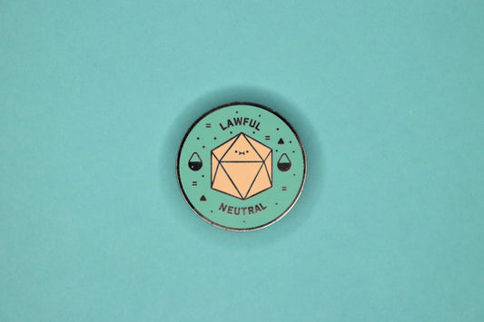 Lawful Neutral Alignment Hard Enamel Pin